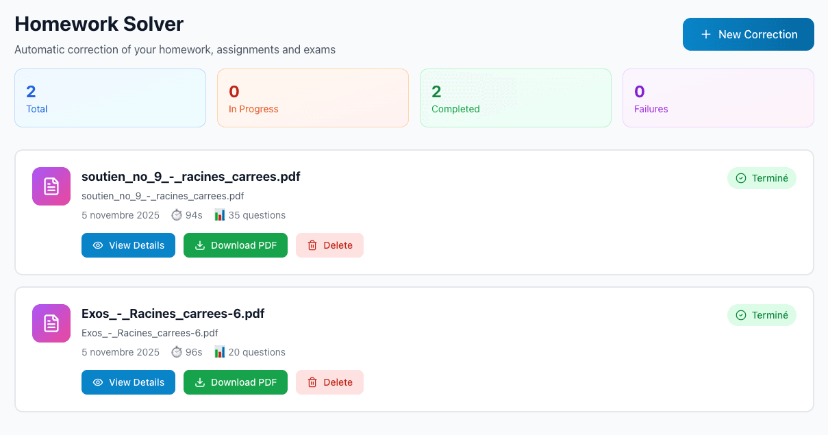 Correcteur de Devoir